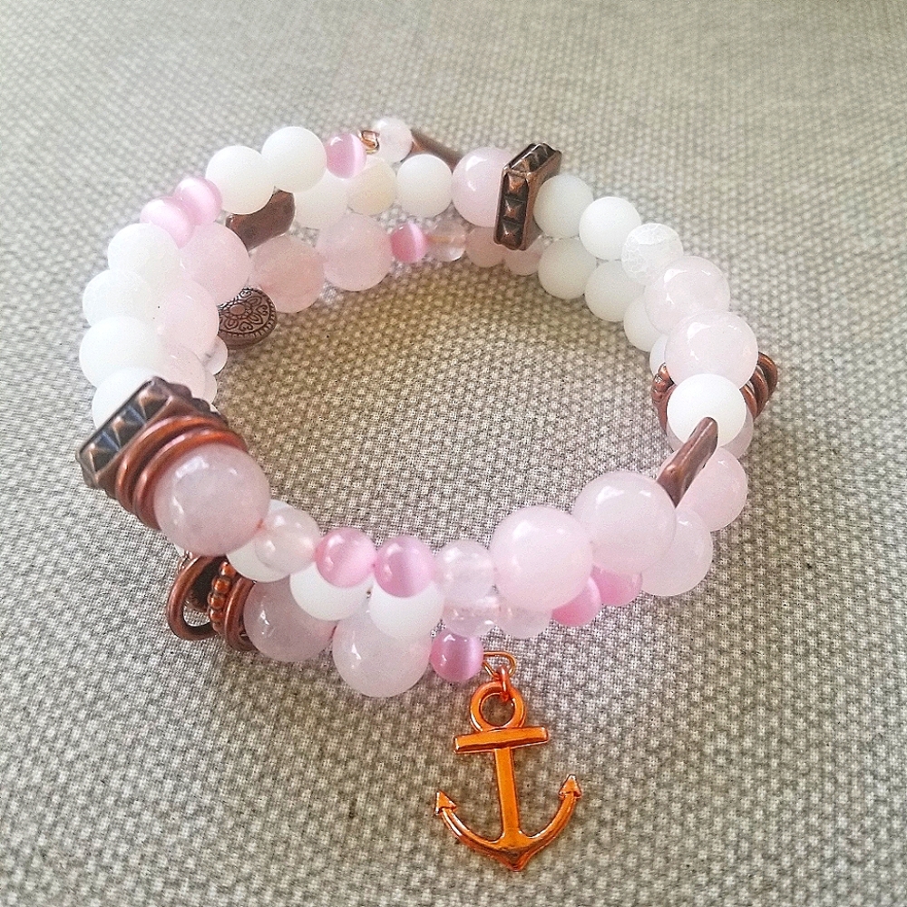 Handmade Memory Wire Bracelet